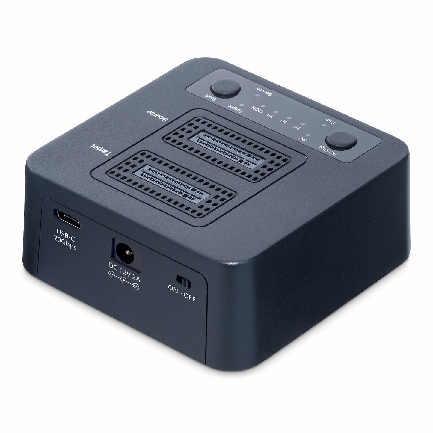 StarTech.com M2-HDD-DUPLICATOR-N1 media duplicator HDD/SSD duplicator Black 1 copies