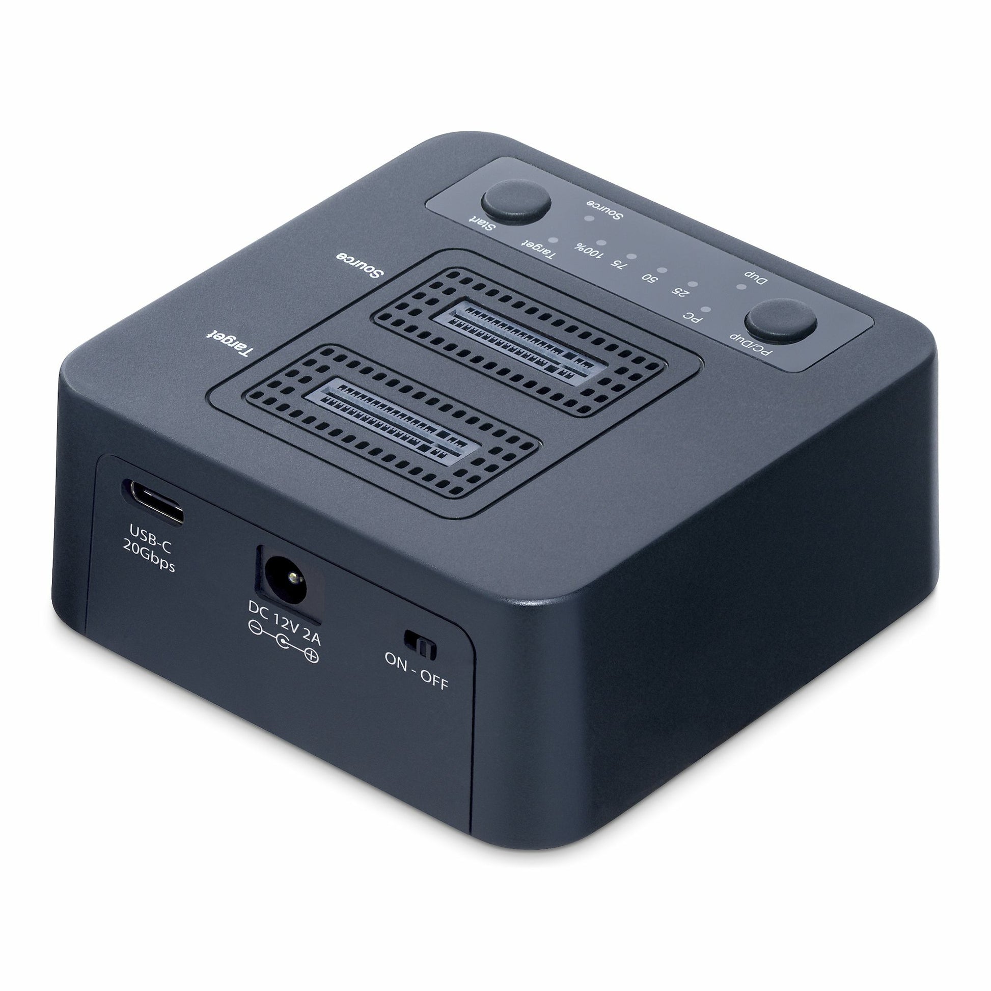StarTech.com M2-HDD-DUPLICATOR-N1 media duplicator HDD/SSD duplicator Black 1 copies