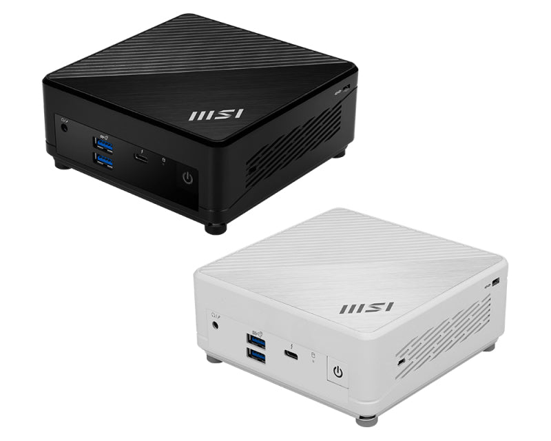MSI Cubi 12M-016BUS Intel® Core™ i7 i7-1255U DDR4-SDRAM HDD+SSD Workstation Black, White