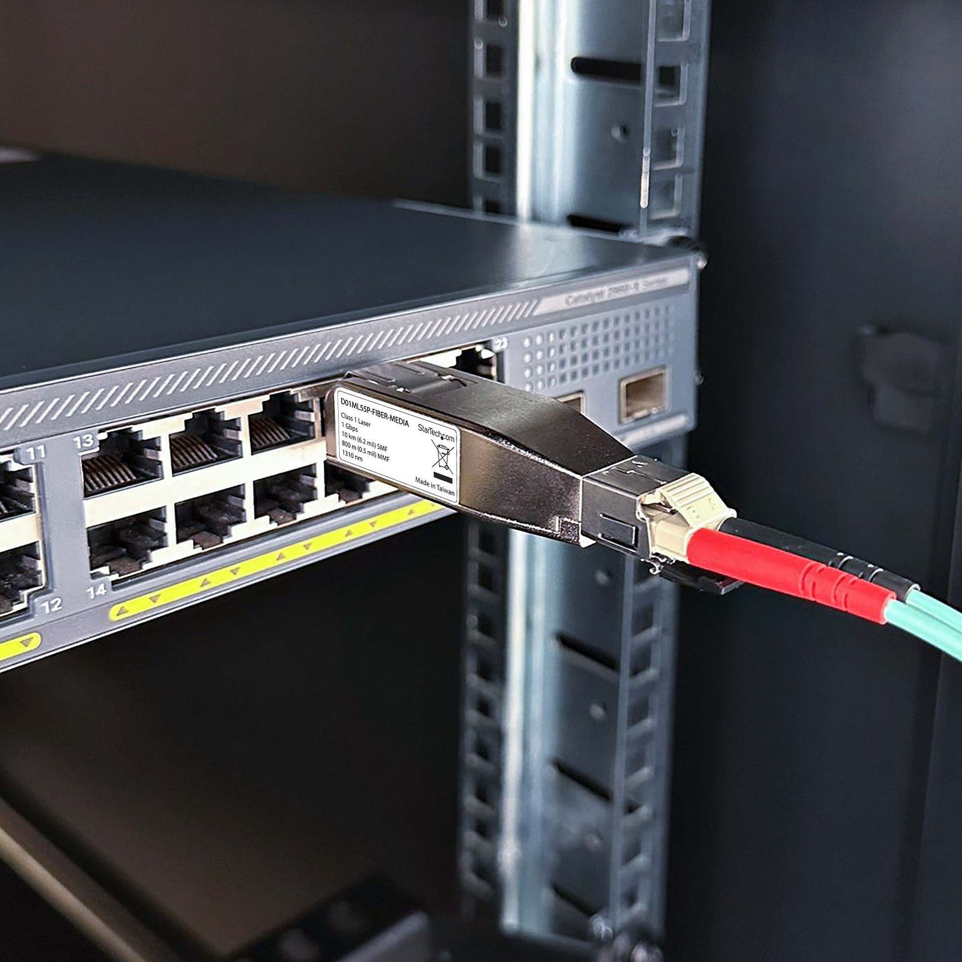 StarTech.com D01ML55P-FIBER-MEDIA network media converter 1000 Mbit/s 1310 nm Multi-mode, Single-mode Silver