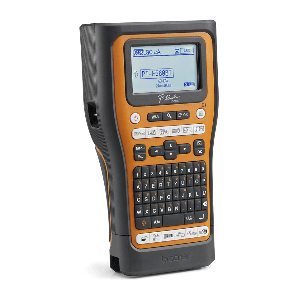 Brother PT-E560BTVP label printer Thermal transfer 180 x 180 DPI 20 mm/sec Wired & Wireless HSE/TZe Bluetooth QWERTY