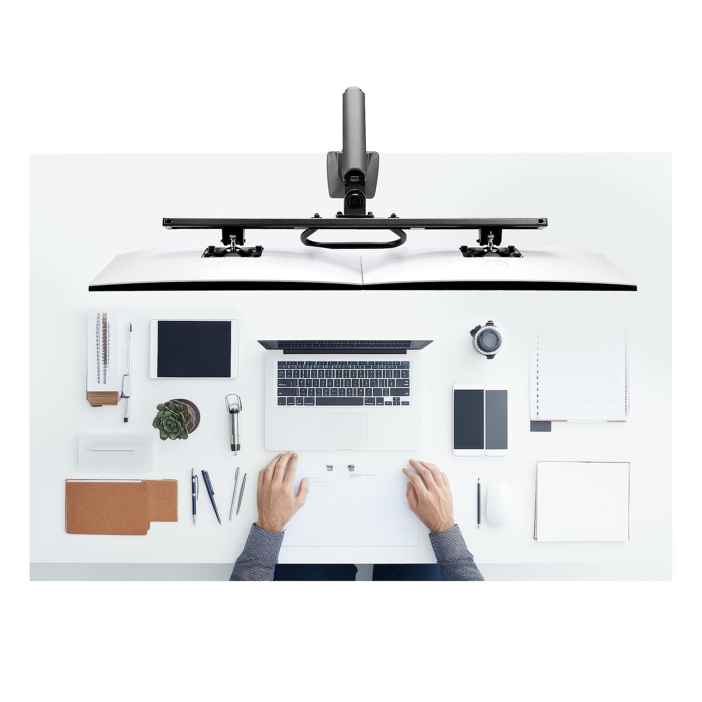 StarTech.com H2M1AS2-MONITOR-ARM monitor mount / stand 27" Desk Black