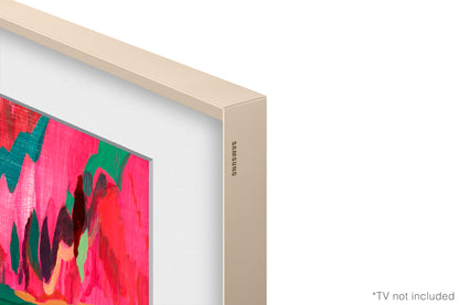 Samsung 75” Customisable Frame White Bezel (2025) - Sand Gold