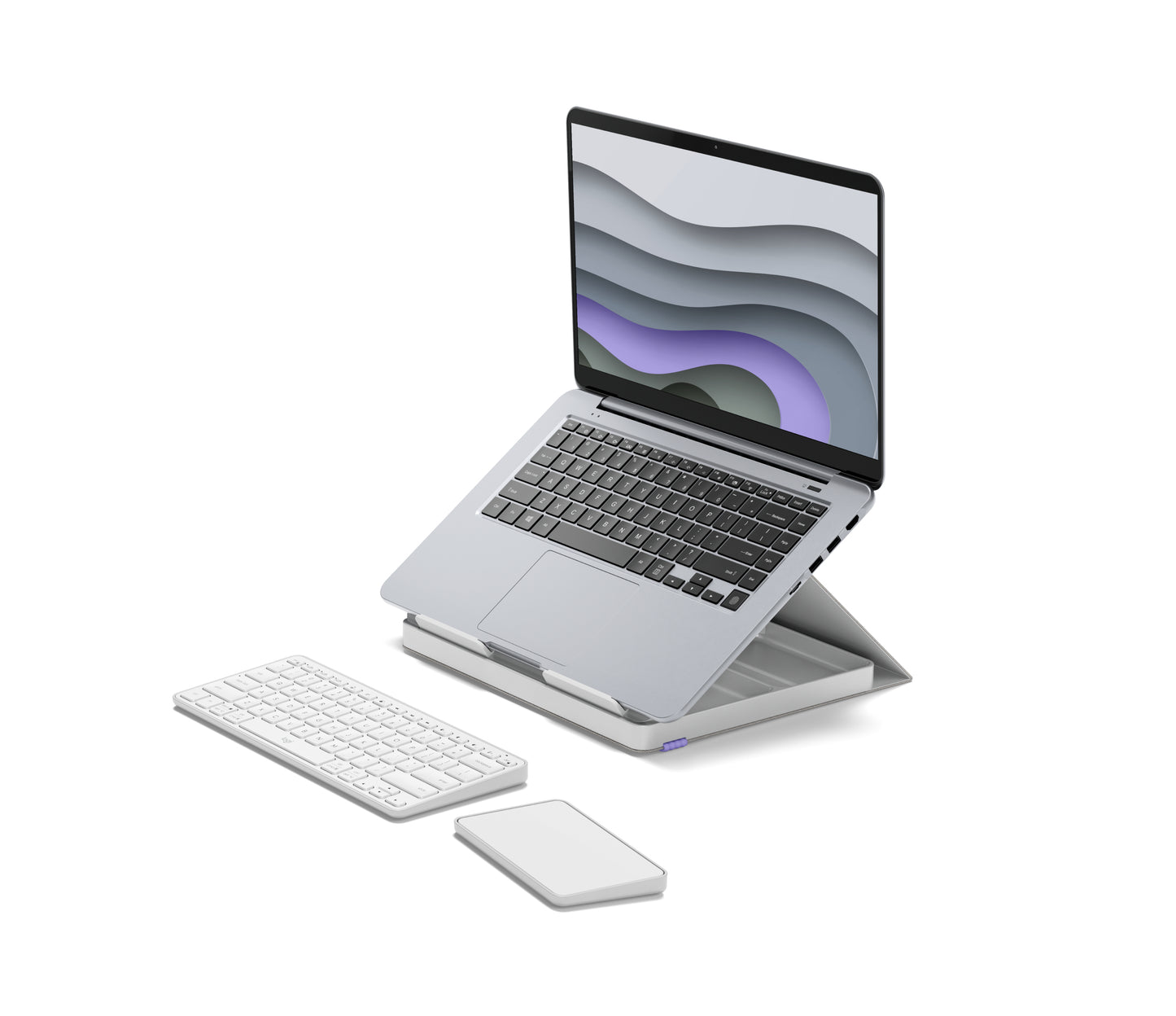 Logitech 920-011238 mobile device keyboard QWERTY English Bluetooth Gray, Violet, White