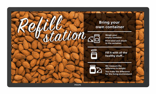 Philips Signage Solutions 25BDL4150I/00 signage display Digital signage flat panel 25.3" Wi-Fi Black Built-in processor Android 11