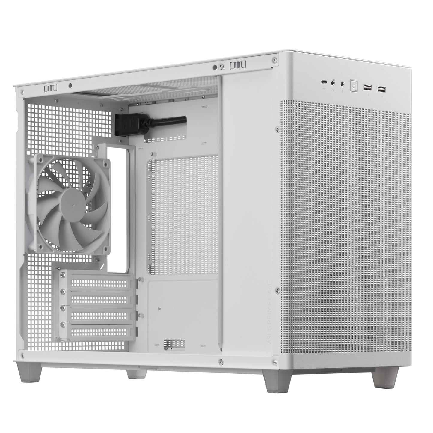 ASUS Prime AP201 MicroATX Case Mini Tower White
