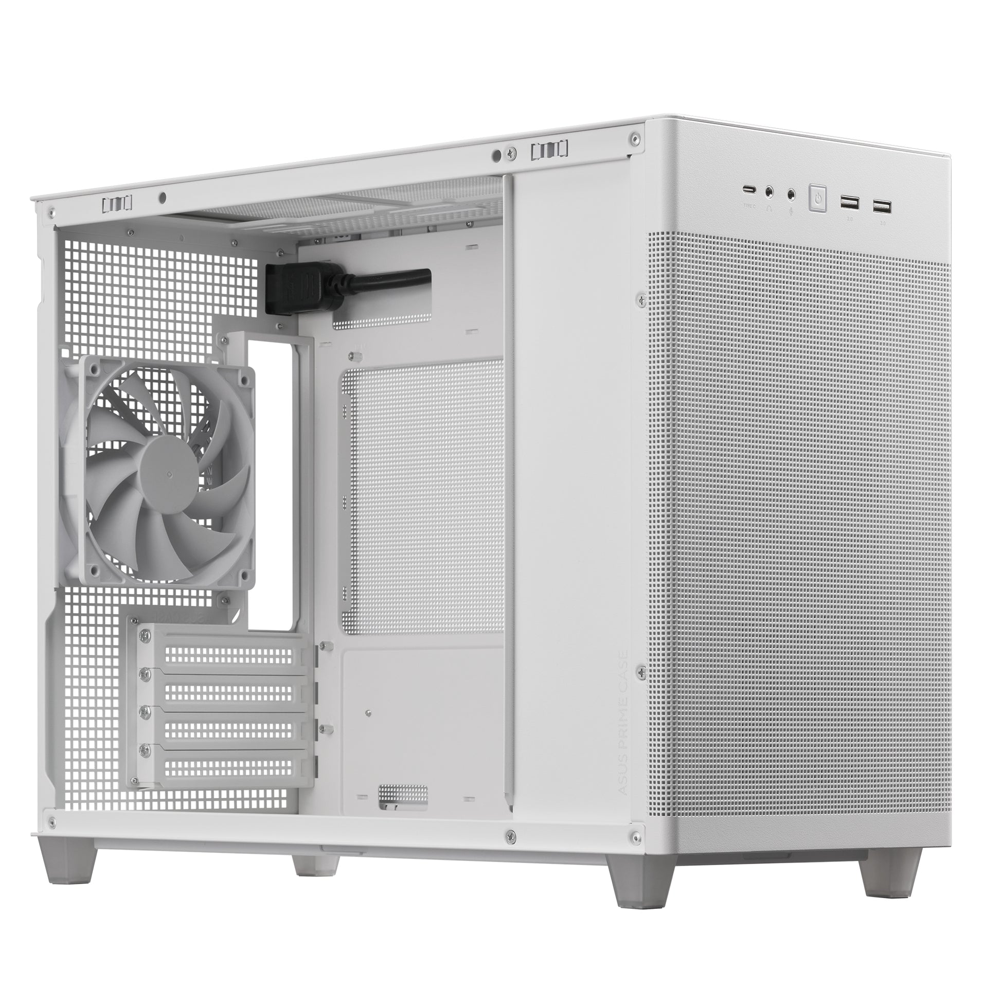 ASUS Prime AP201 MicroATX Case Mini Tower White