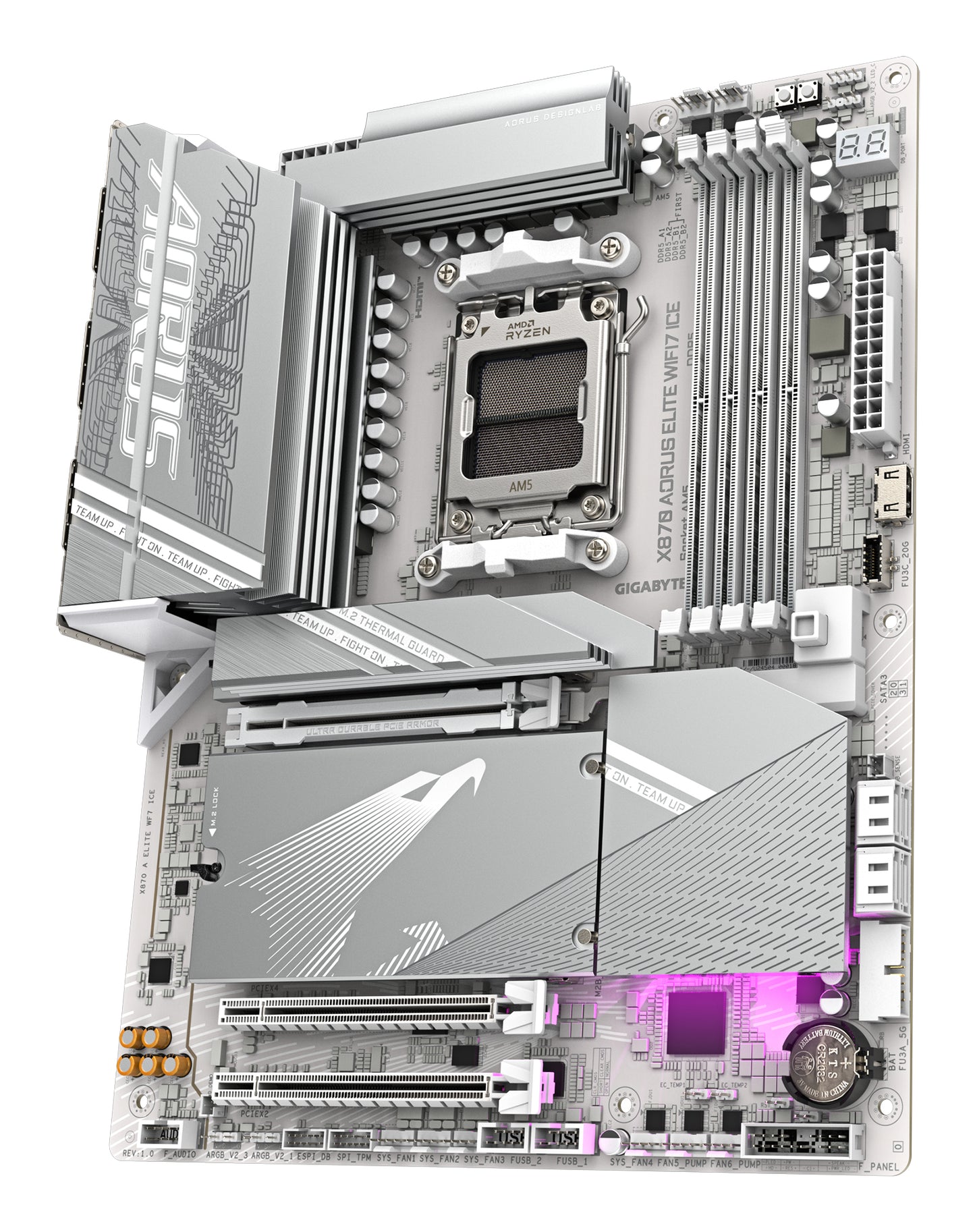 GIGABYTE X870 AORUS ELITE WIFI7 ICE AMD X870 Socket AM5 ATX