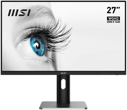 MSI Pro MP273QP computer monitor 27" 2560 x 1440 pixels Wide Quad HD LED Black, Silver