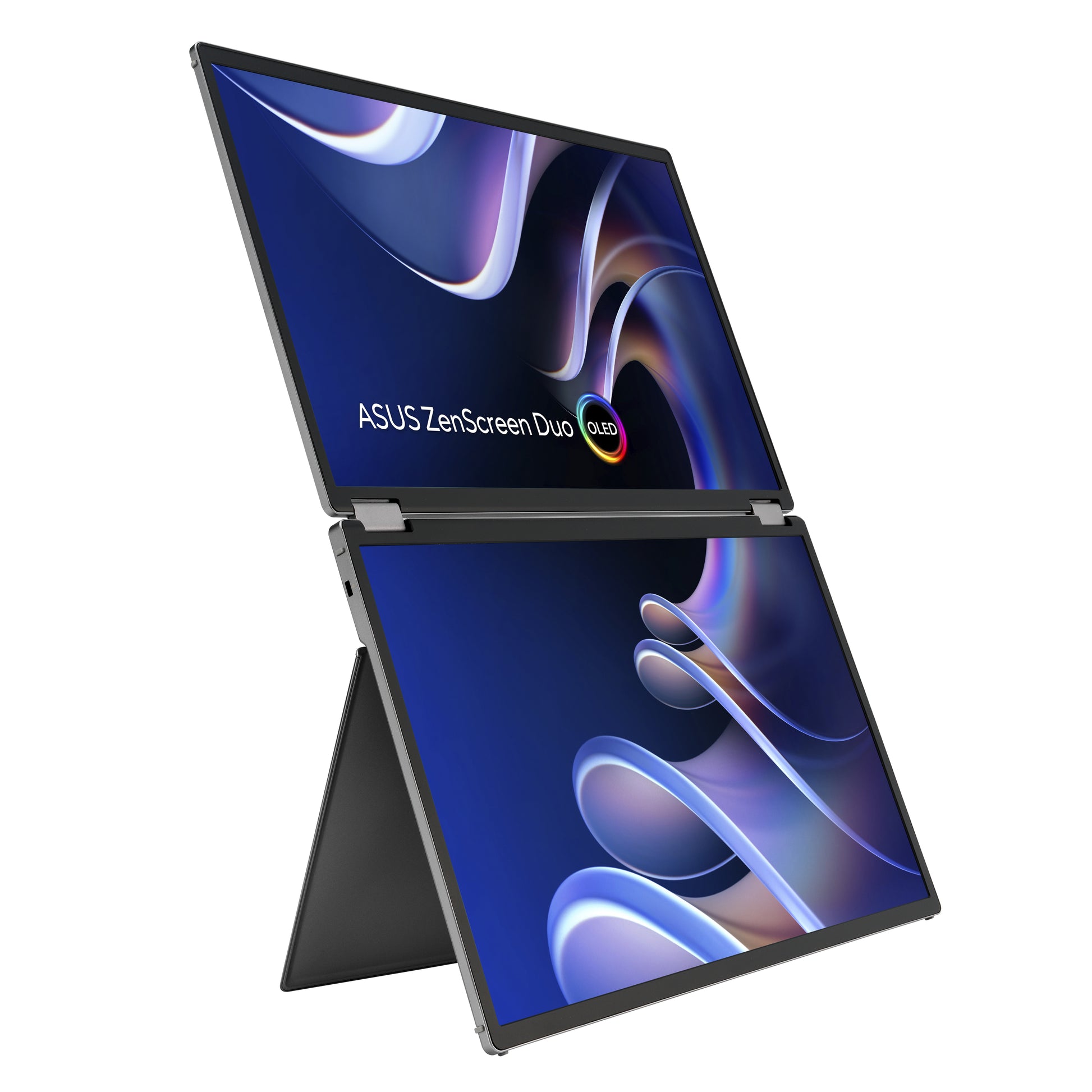 ASUS ZenScreen Duo OLED MQ149CD computer monitor 14" 1920 x 1200 pixels WUXGA Silver