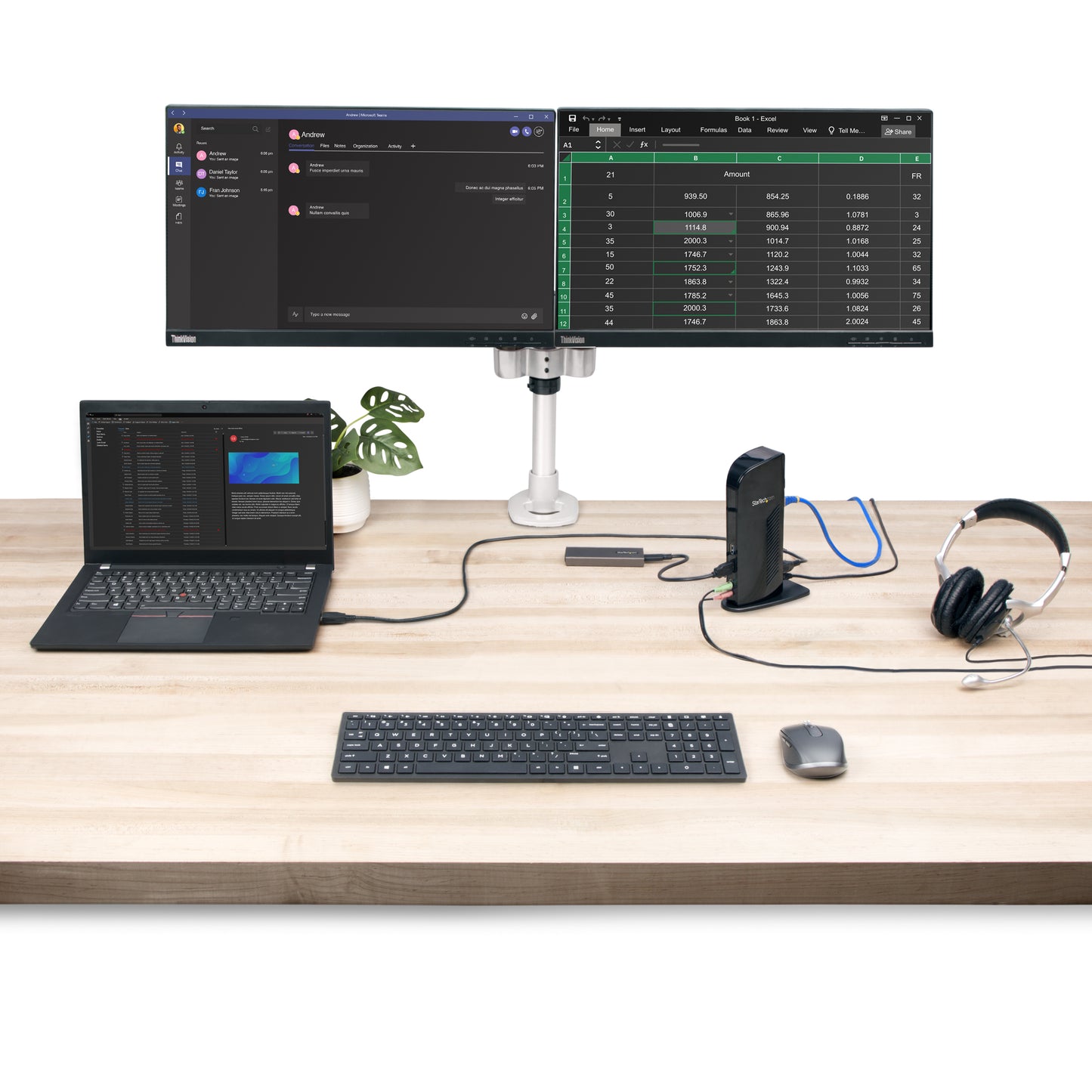StarTech.com USB3SDOCKHD laptop dock/port replicator Wired USB 3.2 Gen 1 (3.1 Gen 1) Type-B Black