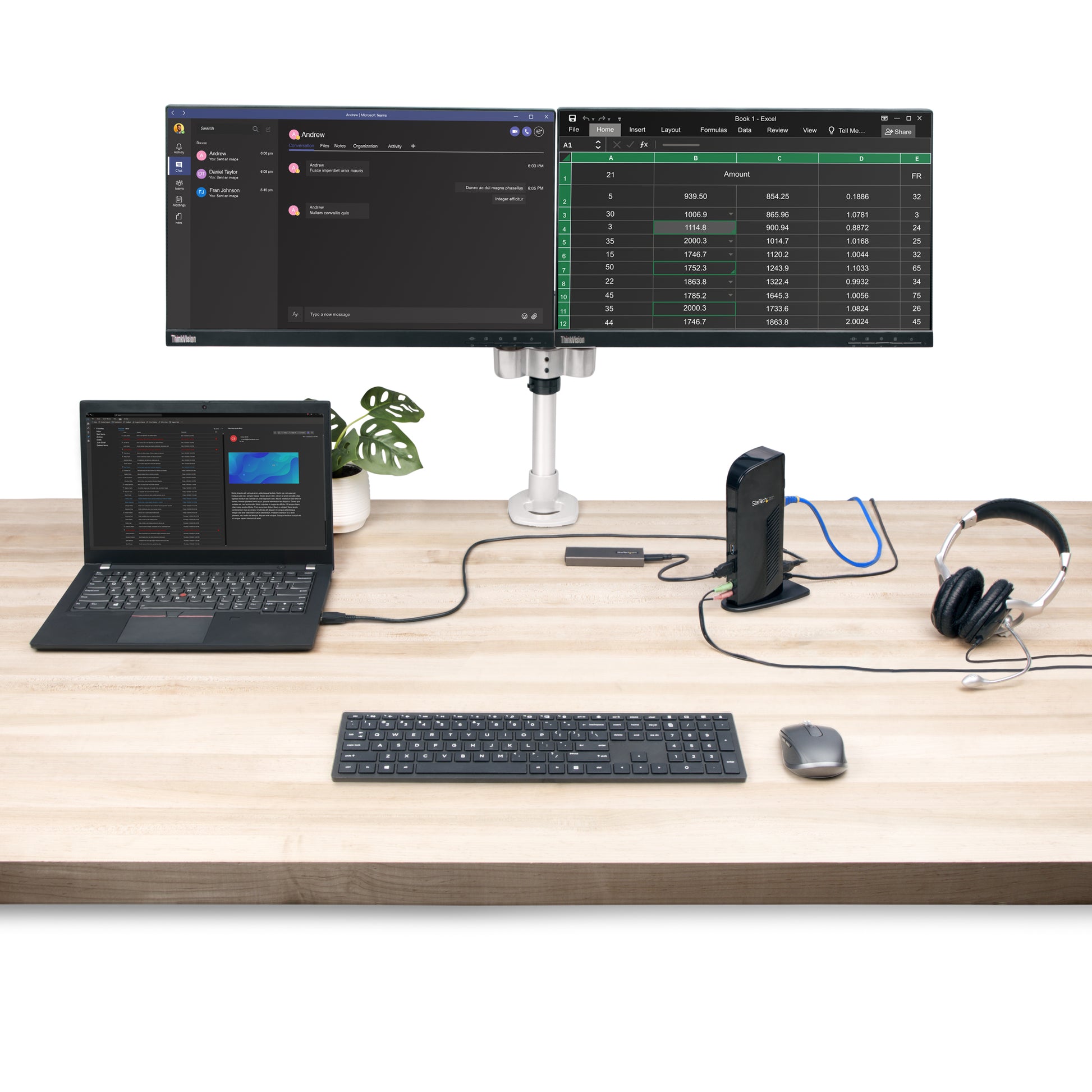 StarTech.com USB3SDOCKHD laptop dock/port replicator Wired USB 3.2 Gen 1 (3.1 Gen 1) Type-B Black