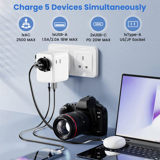 20W GaN III Fast Charging Travel Adapter