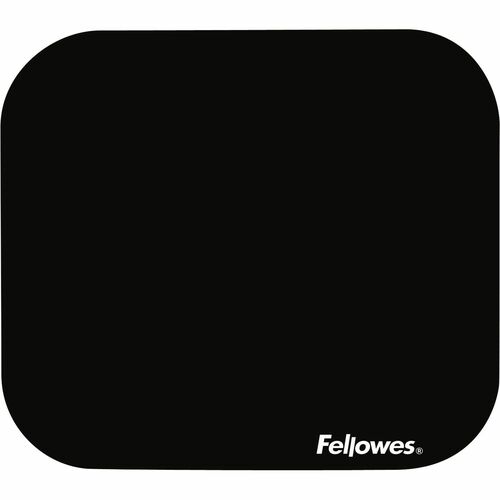 Fellowes  Mouse Pad, nonskid, 9"x8"x1/8", Black-FEL58024