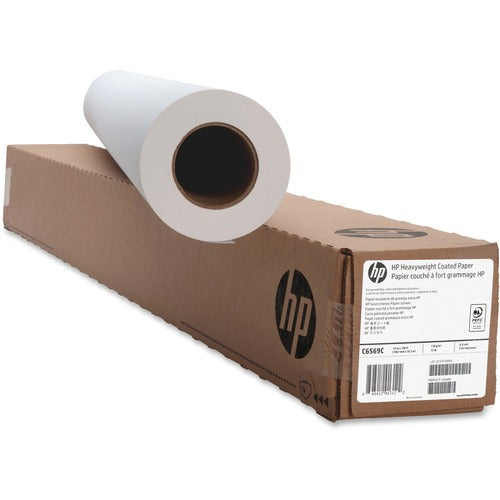 Hewlett-Packard  Coated Paper,Heavyweight,35 lb,42"x100',90 GE/101 ISO,White-HEWC6569C