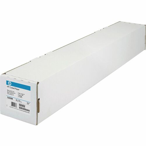 Hewlett-Packard  Coated Paper, 24 lb, 36"x150', 90 GE/101 ISO, BR White-HEWC6020B