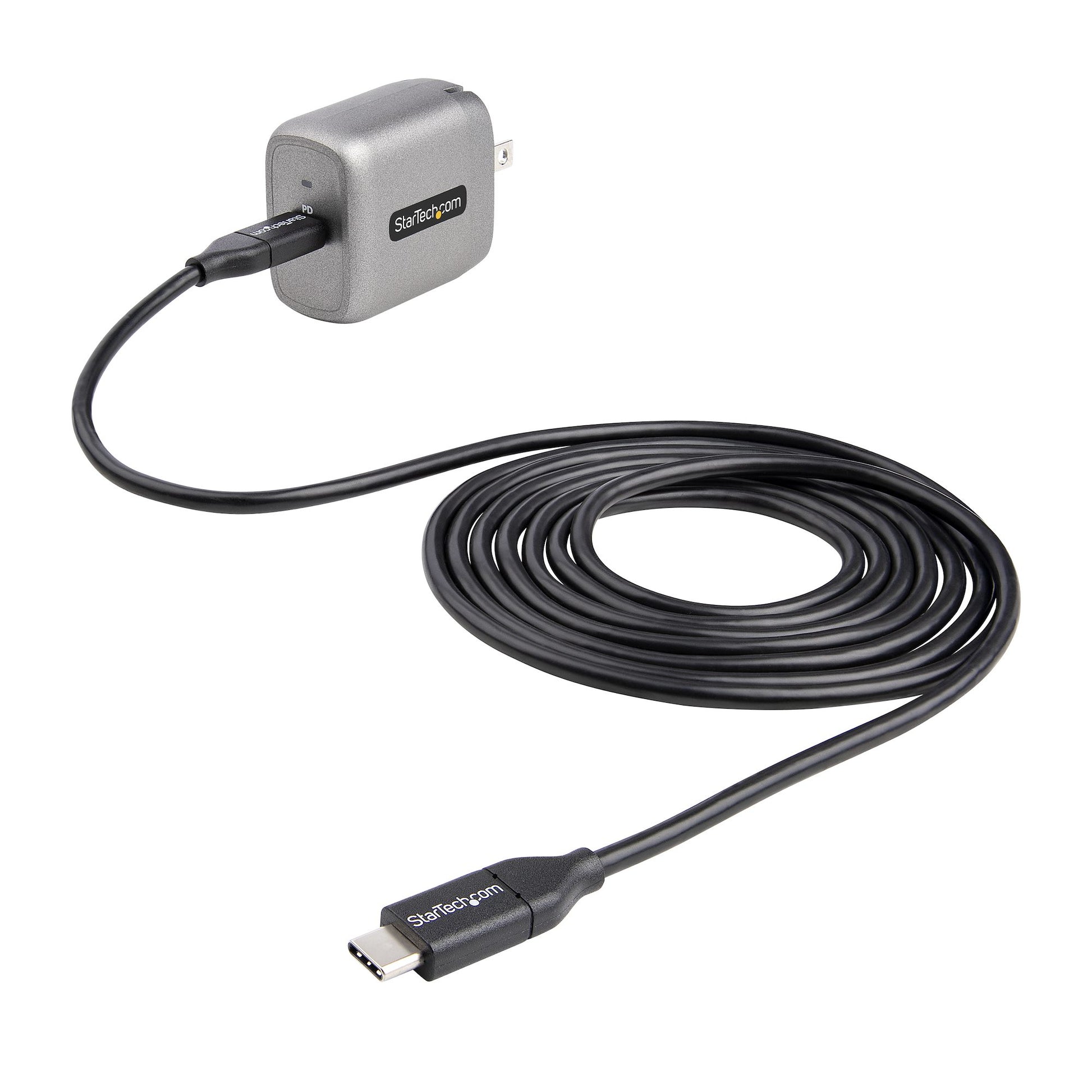 StarTech.com WCH1C30 mobile device charger Laptop, Smartphone, Tablet Black, Gray AC Fast charging Indoor