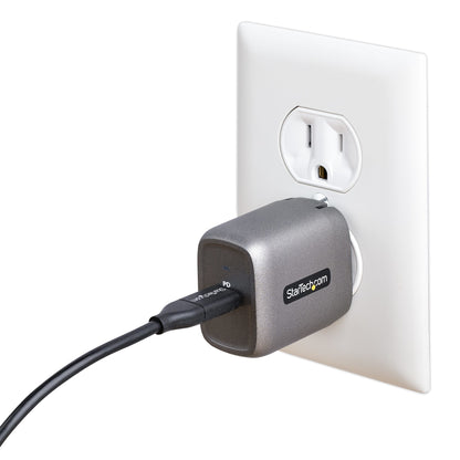 StarTech.com WCH1C30 mobile device charger Laptop, Smartphone, Tablet Black, Gray AC Fast charging Indoor