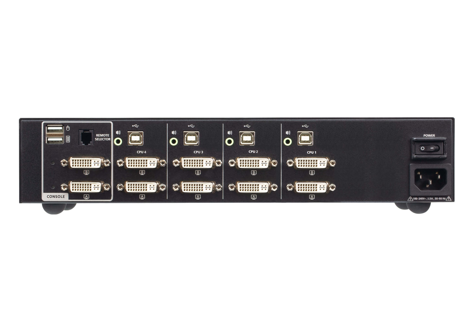 ATEN CS1144D4 KVM switch Black
