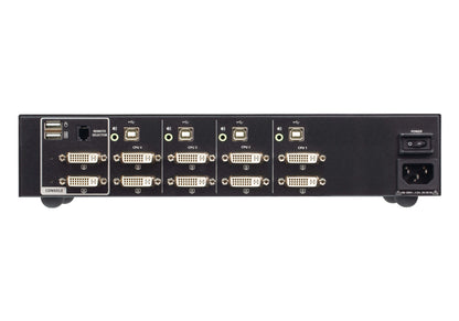 ATEN CS1144D4 KVM switch Black