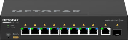NETGEAR GSM4210PD-100NAS network switch Managed L2/L3 Gigabit Ethernet (10/100/1000) Power over Ethernet (PoE) Black