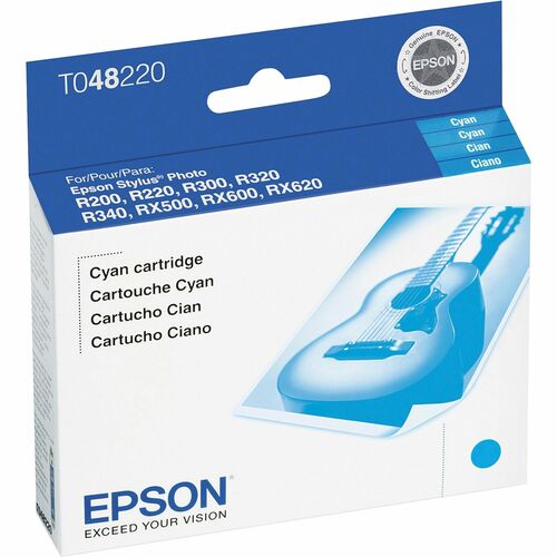 Epson  Ink Cartridge, f/ Stylus R300/RX620, 430 Pg Yield, CYN-EPST048220S