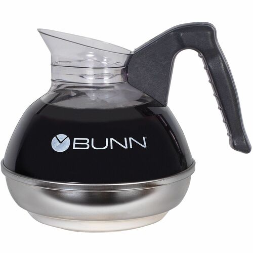 Bunn  12-Cup Unbreakable Decanter, Regular, Black Handle