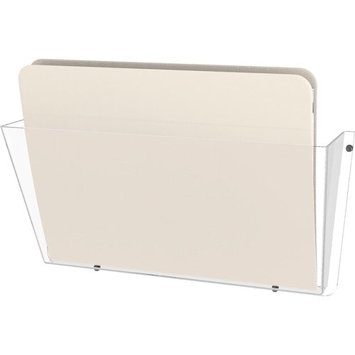 Deflecto  Unbrkbl Wall Pocket, Letter, Single, 14-1/2"x3"x6-1/2", CL