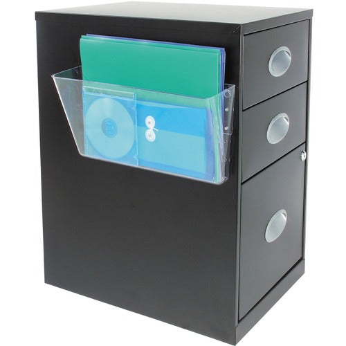 Deflecto  Magnetic Pocket, 1 Compartment, 13"x4"x7", Clear