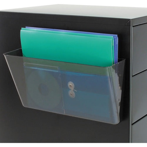 Deflecto  Magnetic Pocket, 1 Compartment, 13"x4"x7", Smoke
