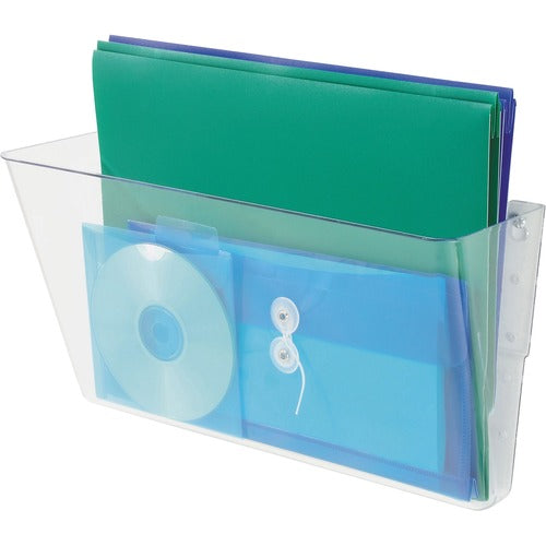 Deflecto  Single Unit Wall Pocket, Legal, Stackable,16-1/4"x4"x7", CL