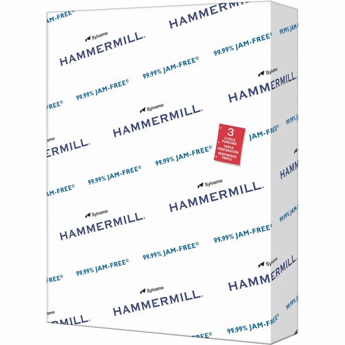 Hammermill  Copy Plus Paper,3HP,92 GE,20Lb,8-1/2"x11",500/RM,White-HAM105031
