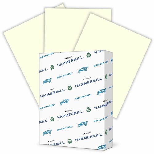 Hammermill  Copy Paper, 20 lb, 8-1/2"x11", 500/RM, Cream-HAM168030
