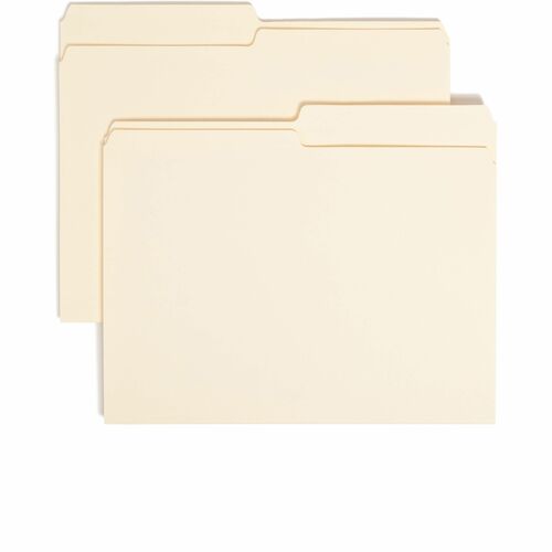 Smead  Top Tab Folders, 11 pt, 1/2 Cut Ast Tab, Letter, 100/BX, MLA