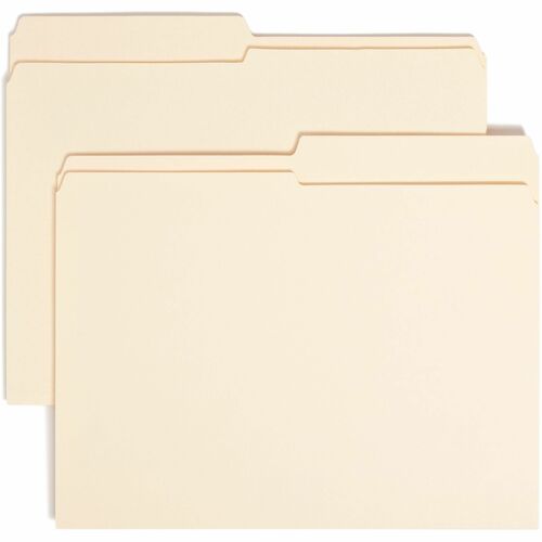 Smead  Top Tab Folders, 11 pt, 1/2 Cut Ast Tab, Letter, 100/BX, MLA