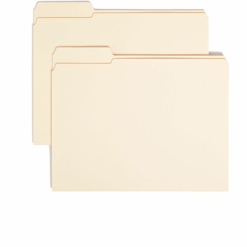 Smead  File Folders, 1/3 Left Tab Cut, 2 Ply, Letter, 100/BX, MLA