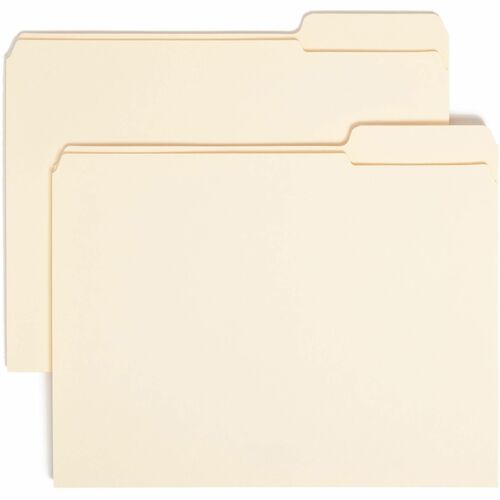 Smead  File Folders, 1/3 Right Tab Cut, 2 Ply, Letter, 100/BX, MLA
