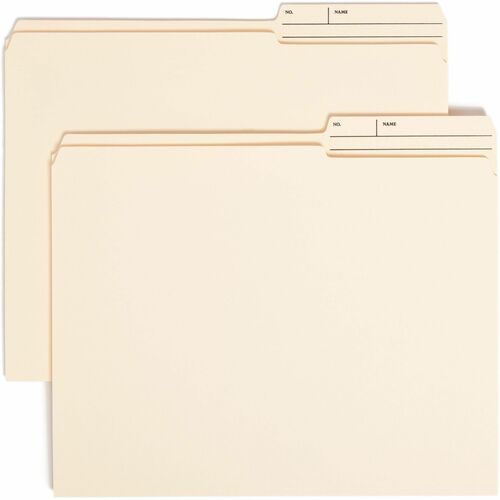 Smead  Top Tab Folders,2 Pre-printed Lines,2/5 Cut,Ltr,100/BX,MLA