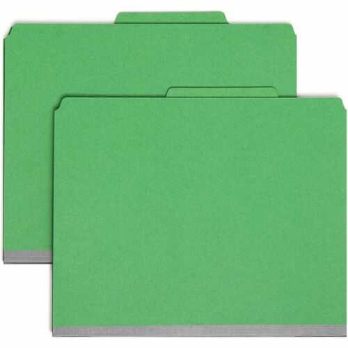 Smead  Classification Folders, 1 Dvdr, 2" Exp., Letter, 10/BX, GN
