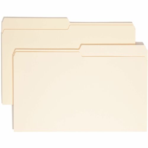 Smead  Top Tab Folders, 11 pt, 1/2 Cut Ast Tab, Legal, 100/BX, MLA
