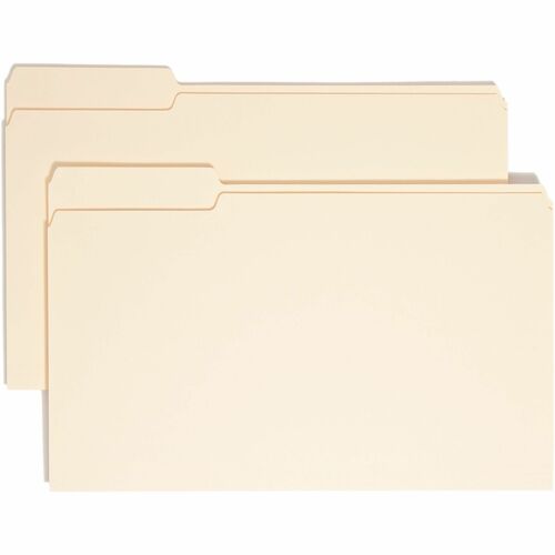 Smead  File Folders, 1/3 Left Tab Cut, 1 Ply, Legal, 100/BX, MLA