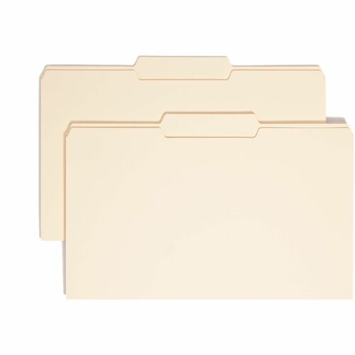 Smead  File Folders, 1/3 Center Tab Cut, 1 Ply, Legal, 100/BX, MLA