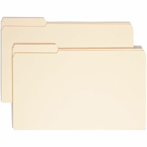 Smead  File Folders, 1/3 Left Tab Cut, 2 Ply, Legal, 100/BX, MLA