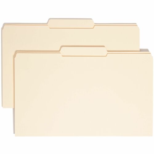 Smead  File Folders, 1/3 Center Tab Cut, 2 Ply, Legal, 100/BX, MLA