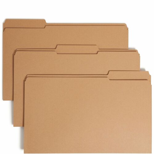 Smead  File Folders,1 Fastener,1/3-cut Tab,Legal,50/BX,Kraft