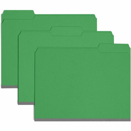 Smead  Tab Folders,1"Exp,1/3 AST Cut, 9-12/"H, Letter, 25/BX, Green