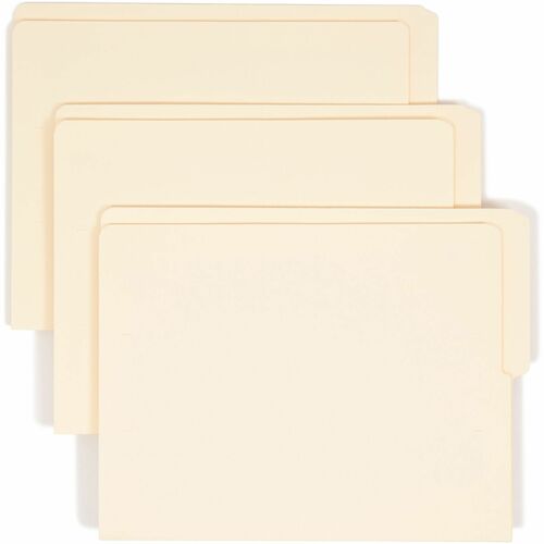 Smead  End Tab Folder,1/2 Top-Tab Cut,9"H Front,Letter,100BX,Manila