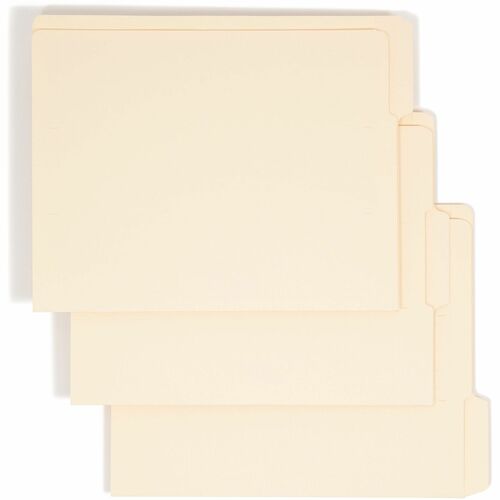 Smead  End Tab Folder, 1/3 AST Tab, Letter, 9"Front, 100/BX, MLA