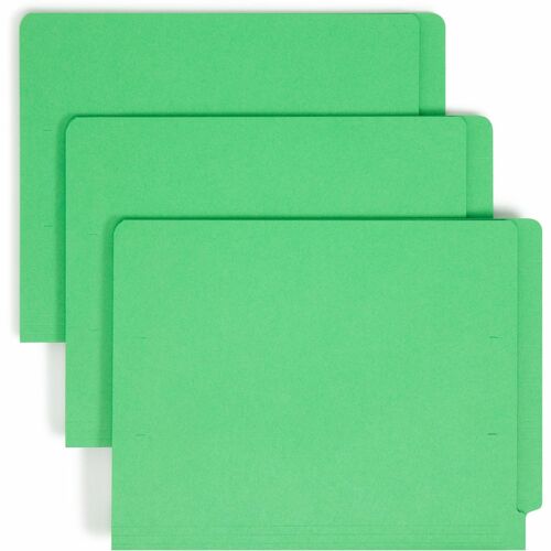 Smead  Folders,Straight-Cut End Tab,Letter,9-1/2"H,100/BX,GN
