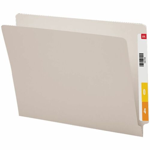 Smead  Folders,Straight-Cut End Tab,Letter,9-1/2"H,100/BX,GY